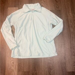 Columbia 1/4 Quarter Zip Pullover Women's XXL Mock Neck Mint Green